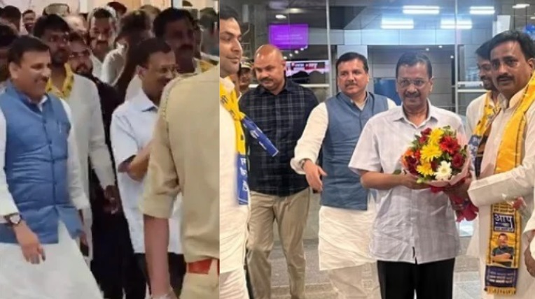 Bibhav Kumar, a personal assistant to Arvind Kejriwal, who “misbehaved” with Swati Maliwal, was seen accompanying the Delhi CM at Lucknow airport